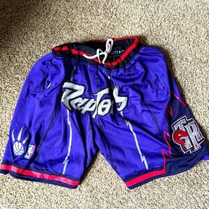 Just Don Raptors shorts 
Size Medium Never worn Very comfy
